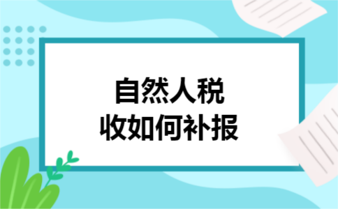 自然人税收如何补报