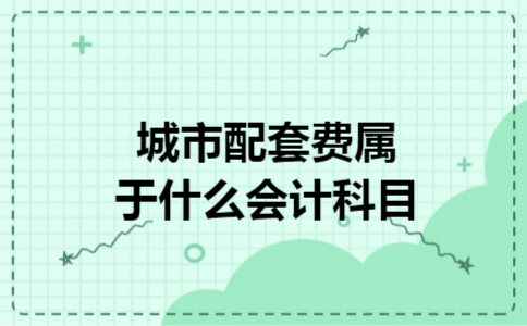城市配套费属于什么会计科目 城市配套费属于什么会计科目