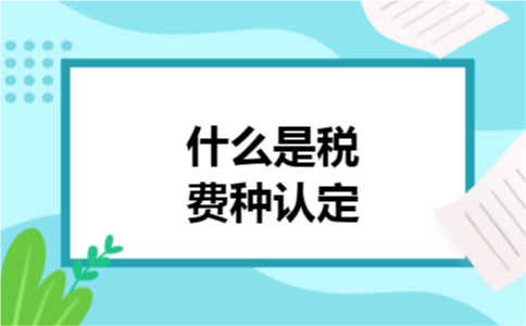 什么是税费种认定
