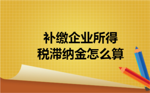 补缴企业所得税滞纳金怎么算