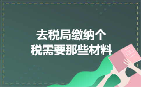 去税局缴纳个税需要那些材料