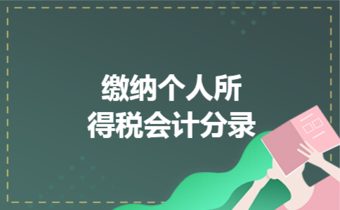 缴纳个人所得税会计分录 缴纳个人所得税会计分录