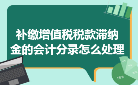 补缴增值税税款滞纳金的会计分录怎么处理 补缴增值税税款滞纳金的会计分录怎么处理